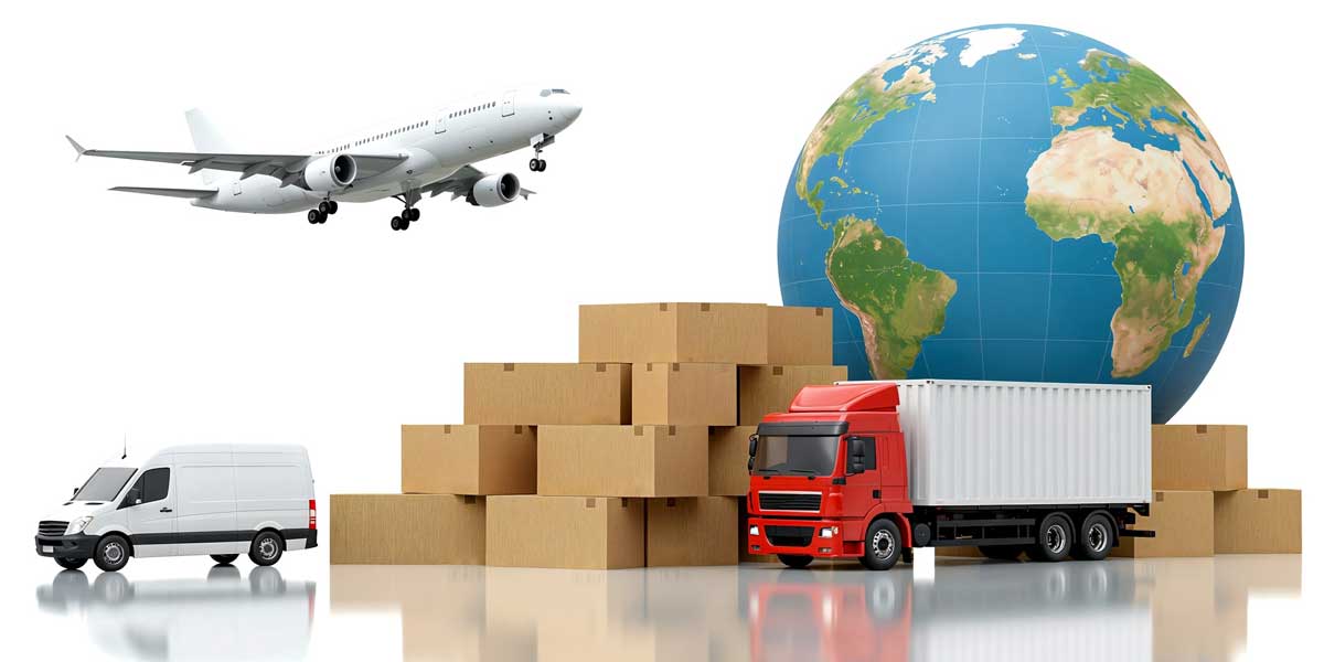 Airplane | Courier Boxes | Location Pin