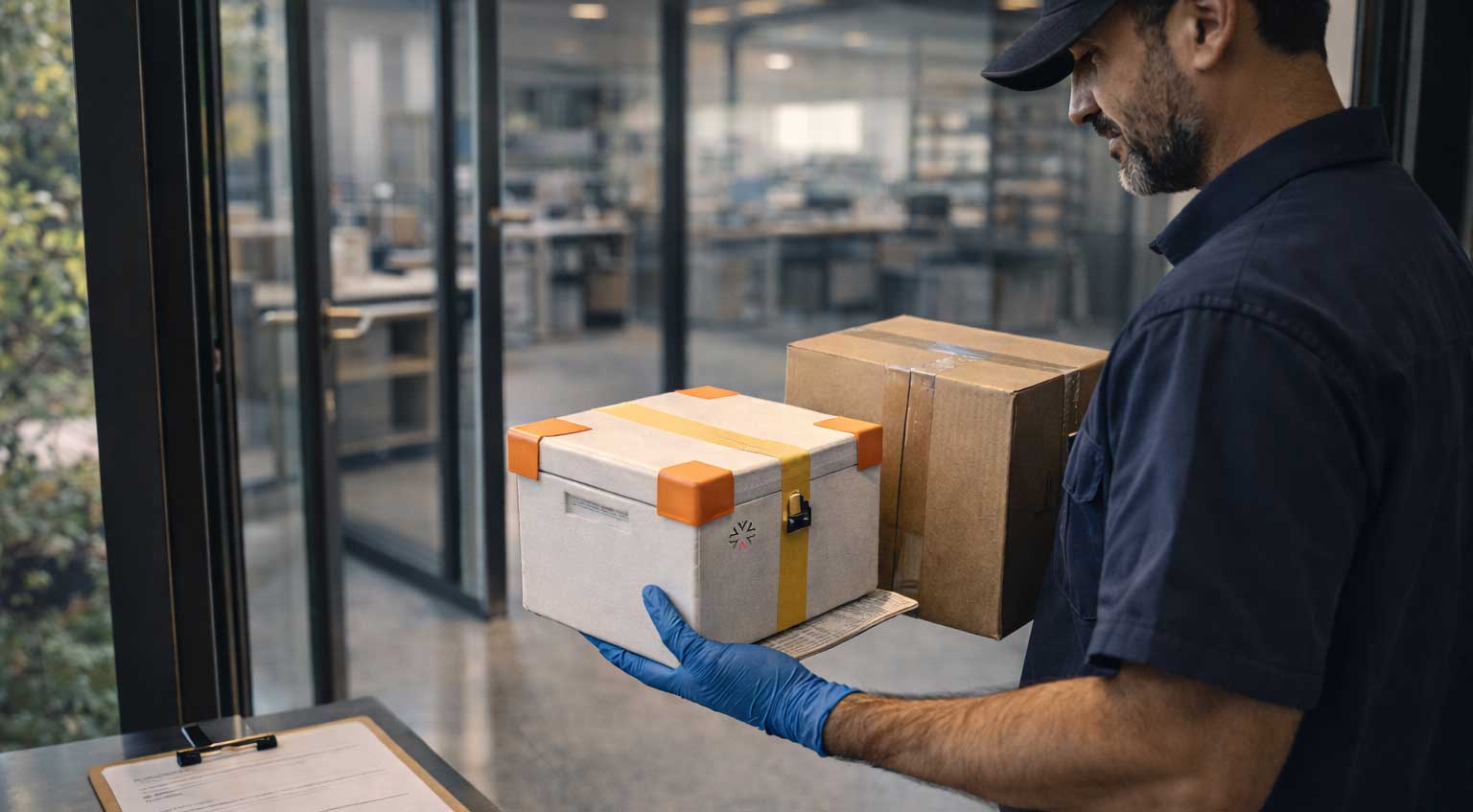 Containers filled with liquid chemicals