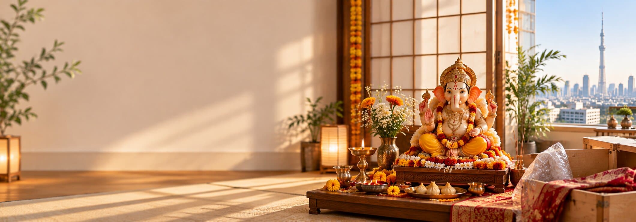 Ganpati Bappa welcomed into a family home in Japan