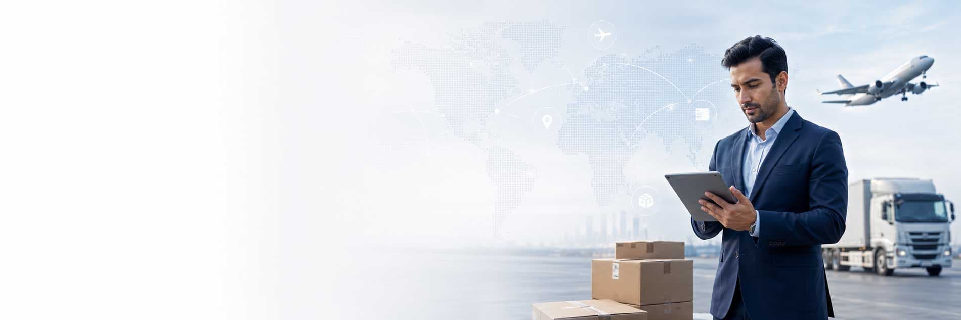 Reliable international cargo company guide banner