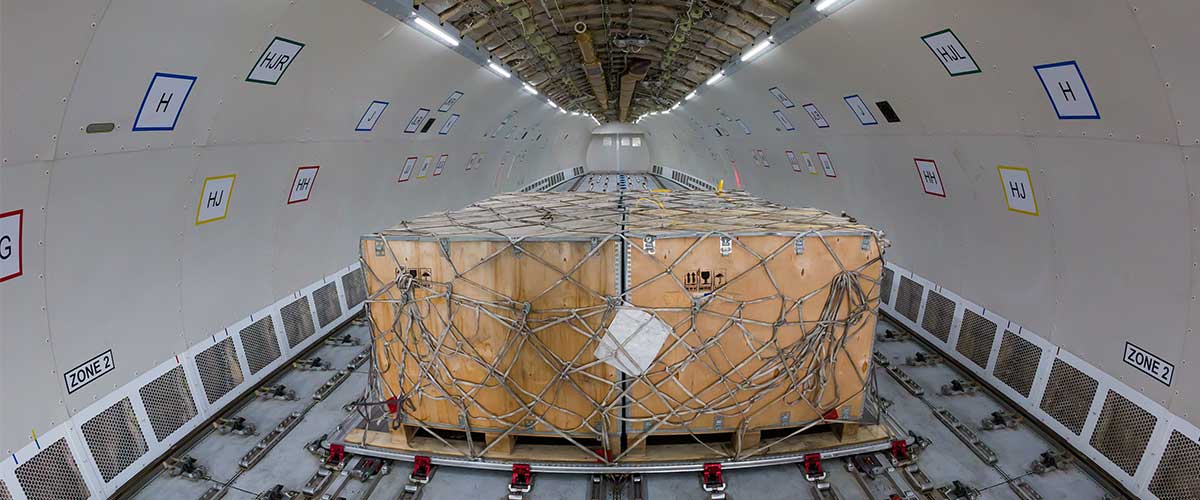 Cargo Inside Airplane