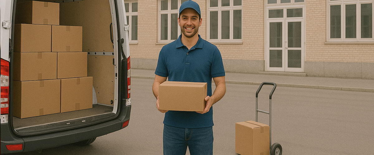 Courier Box Barcode Scanning