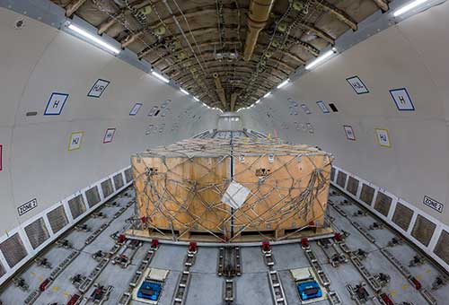 Cargo Inside Airplane