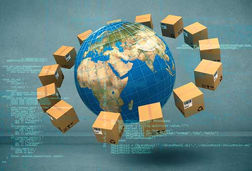 Globe and courier packages